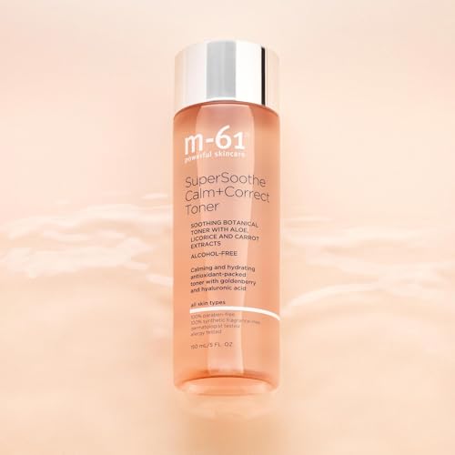 m-61 SuperSoothe Calm+Correct Toner | Calming, Soothing, Hydrating, Alcohol Free Toner. with Aloe, Botanicals, and Hyaluronic Acid, 5.0 Fl Oz