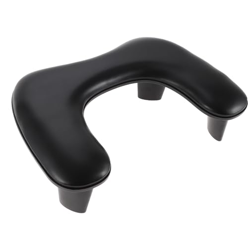 VOCOSTE Arm Rest for Nails Tech, U Shaped Nail Arm Rest, Manicure Hand Rest with Detachable Brackets, Hand Rest for Nails Tech with Non-slip Pads, Nail Hand Rest, Black