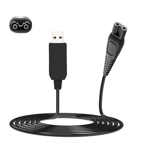 15V USB Charger for Philips Shaver HQ8505, BufferABC Cable Replacement Charging Cord Electric Beard Trimmer Razor Power Lead Compatible with Philips Norelco Series 3000 5000 One Blade QP6520 QP6510