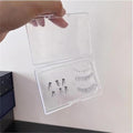 false eyelash adhesive storage box. Portable dust-proof transparent false eyelash storage tool. Suitable for traveling with you. And daily storage of false eyelashes.