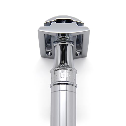 Edwin Jagger DES89BL Chrome Short DE Safety Razor (Closed Comb)