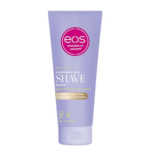 eos Cashmere Skin Collection Shave Butter- Vanilla Cashmere, Non-Foaming, Moisturizing, Prevents Razor Burn, Shave Cream for Women, eos Shave Cream, 7 fl oz