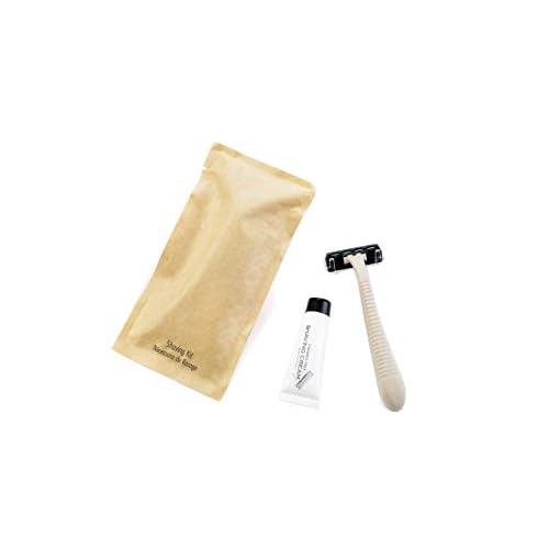 Individually Wrapped Hotel Toiletries Amenities Smooth Shave Disposable Razor With Cream (Case of 100)