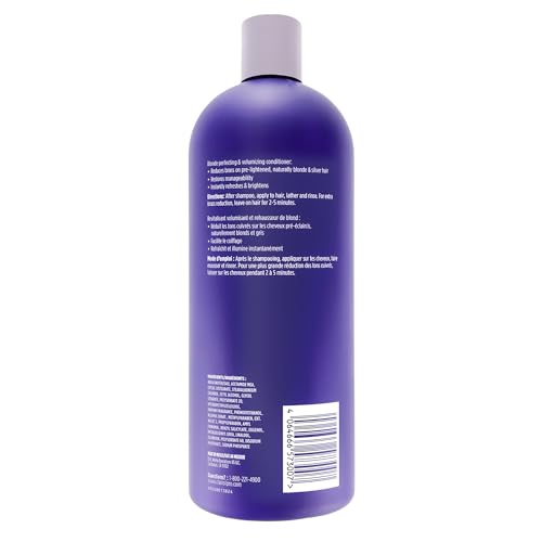 Clairol Professional Shimmer Lights Purple Conditioner | Neutralizes Brass & Yellow Tones | For Blonde, Silver, Gray & Highlighted Hair