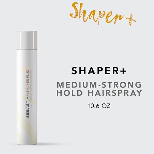 Sebastian Professional Shaper Plus Hairspray | Touchable, Humidity Resistant, Original Extra Hold | 24 Hour Flexible Styling Control | For All Hair Types