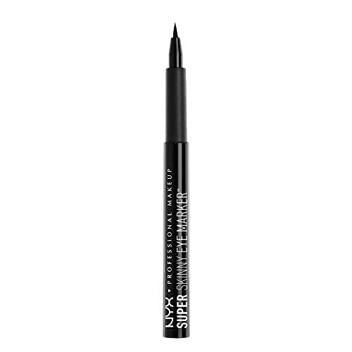 NYX PROFESSIONAL MAKEUP Super Skinny Eye Marker, Liquid Eyeliner, Carbon Black
