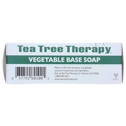 Tea Tree Therapy Pack of 8 x Vegetable Base Soap with Tea Tree Oil - 3.9 oz8