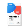 Mighty Patch¢â Day and Night Patches ? The Hydrocolloid Patch Duo Pack. Derm-Tested. Medical-Grade Hydrocolloid. Absorbs Pimple Gunk in 6-8 Hours. 36ct (18x Original, 18x Invisible+)
