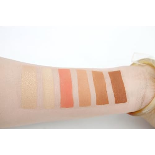 6 Color Contour Powder Kit Foundation Palette Contouring Makeup Kit Highlight Dramatically Sculpt Enhance Features (Medium)