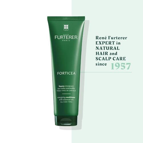 Rene Furterer Forticea Strengthening Conditioner - Fortify Hair and Prevent Breakage with Rosemary Oil and Guarana Extract - Gentle, Daily Use Formula - Silicone, Sulfate, Paraben-Free - 5 fl. oz.