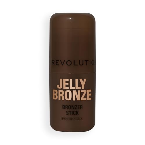 Revolution Beauty London, Jelly Bronzer Tint, Bronzing Makeup for a Sun-Kissed Glow to Cheeks, Vegan & Cruelty-Free, Dark Cocoa, 0.28 oz
