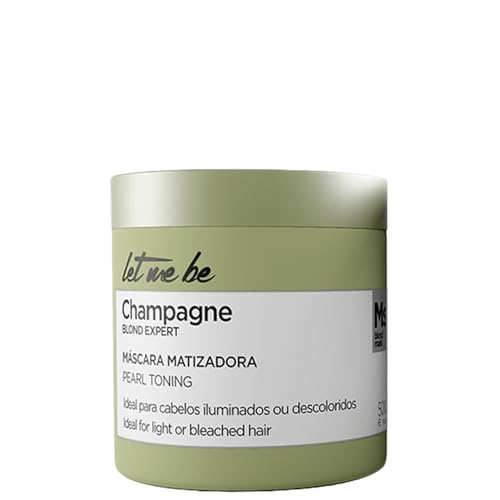 Let Me Be Champagne Mask 500g / 17.63 oz ? Intense Nutrition Hair Mask with Pearl Effect ? Enhances Shine and Softness for Dry, Dull, or Color-Treated Hair