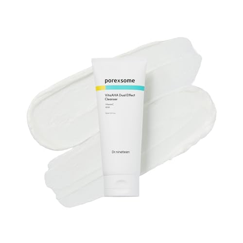 Porexsome VitaAHA Dual Effect Cleanser¤ÓAHA + Vitamin C + Oxygen¤ÓNatural micro exfoliating particles 35,000ppm¤ÓFacial Cleanser for Pore Tightening¤ÓKorean Skin Care (5.07 Fl.oz.)