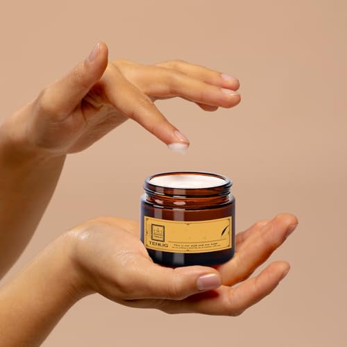 2 oz Glass Jars with Lids,Amber,12 Pack Empty Cosmetic Containers with Inner lids and Inner Liners,Black Metal Lid,Refillable Round Airtight Jars,Use to store Lotion,Powders,Candle Making