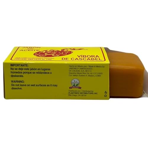 Jabon de aceite de vibora de cascabel (140g) jabon para la cara y todo el cuerpo- Ayuda a eliminar el acne y pa?o/Rattlesnake soap (4.93 (2)