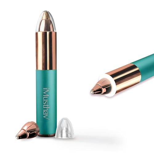 Eyebrow Hair Remover for Women | 18K Gold-Plated Head | 360¡Æ LED Light Portable Painless Epilator