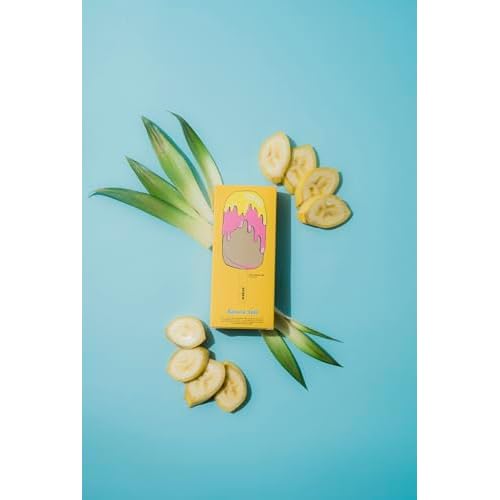 Wakse Banana Strawberry Hard Wax Pop, 4.5oz, Hair Removal Wax For Face and Body