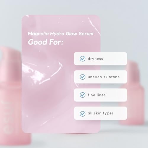 Esu? Magnolia Hydro Glow Serum - Daily Hydrating Serum For Dry Skin, Korean Skincare by Esui, 30ml, 1 fl oz