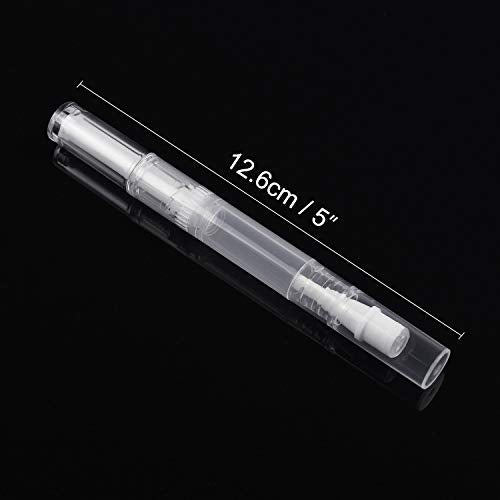 Awpeye 30Pack 3ML Transparent Twist Pens, Empty Nail Oil Pen Brush Cosmetic Lip Gloss Container Applicators