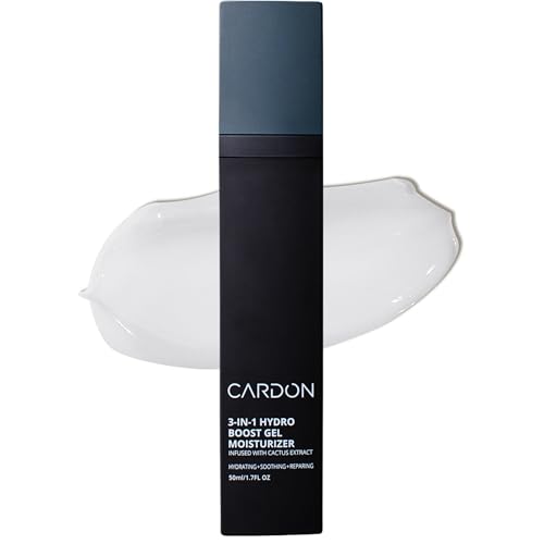 Cardon | Anti-Aging Face Moisturizer for Men | Korean Skincare Facial Lotion | Hydro Boost Gel | Healing Cactus Extract, Reduce Wrinkles, Repair Acne Scars | Ultra Light Face Cream (1 CT)