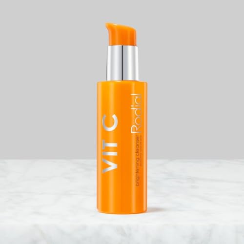 Rodial Vit C Brightening Cleanser 4.6 fl oz - Daily Gel Facial Cleanser with Vitamin C, Glycolic & Lactic Acids for Smoother, Firmer, More Radiant Skin
