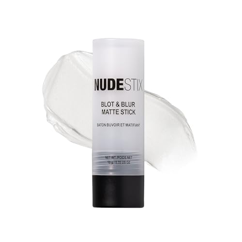 Nudestix Blot & Blur Matte Primer Stick ? Lightweight Balm-to-Powder Formula for Shine Control, Pore Blurring & Makeup Prep | With Volcanic Ash, Silica & Vegan Skincare Actives
