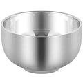 Akstore Men's Durable Shave Soap Cup Stainless Steel Heat Insulation Smooth Shaving Mug Bowl (Medium)