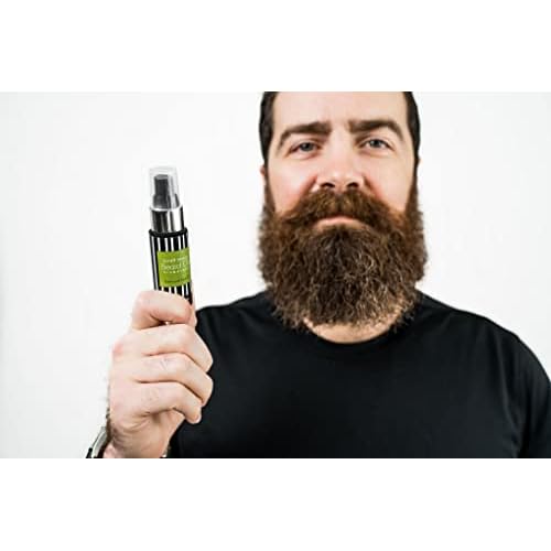 SCRUFF RESCUE Beard Oil - Signature Scent, 1 fl oz, Conditioning and Moisturizing, Honest Organic Jojoba, Grape Seed, Castor OIls, Spill-Proof Pump, Scent of Cedar, Bergamot & Benzoin, No Synthetics