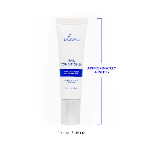 Elon Lanolin-Rich Nail Conditioner ? Strengthens Nails, Protects Cuticles, Dermatologist-Recommended for Brittle & Damaged Nails (10g tube, 3 Pack)