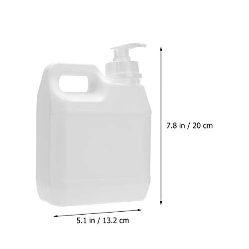 Cabilock Sterilization Liquid Pump Bottles 16Oz Refillable Clear Plastic Dispenser with Anti-Leak Gasket and Easy Press Pump for Cosmetics Chemicals and Home Use