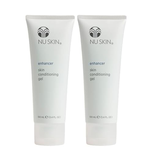 Nu Skin Enhancer Skin Conditioning Gel | Aloe Vera-Infused Soothing Formula for Ultimate Skin Comfort, Hydration, and Versatility in Skincare Routines | Lightweight Moisturizer | 3.4 Fl Oz | 2 Pack