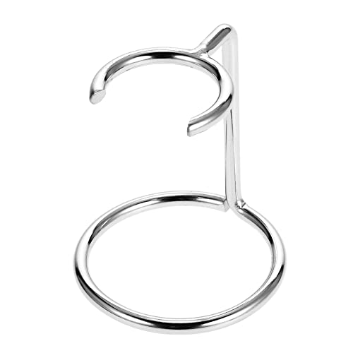 1 Piece Metal Shaving Brush and Razor Holder Shave Brush Stand Beard Brush Holder Razor Holder Stand Razor Brush Holder for Razor Storage Men's Shaving Tool, Silver
