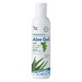 Organic Aloe Vera Gel for Face, Skin, Hair, Sunburn Relief, Infused with Therapeutic Tea Tree and Mint - 8.5 oz