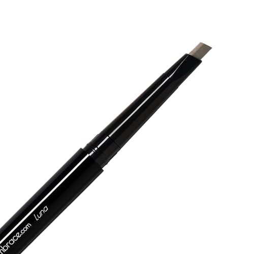 Eye Embrace Luna Light Brown-Gray Eyebrow Pencils Bundle - Luna Classic wooden pencil & Luna diamond wedge pencil - Waterproof, Cruelty-Free