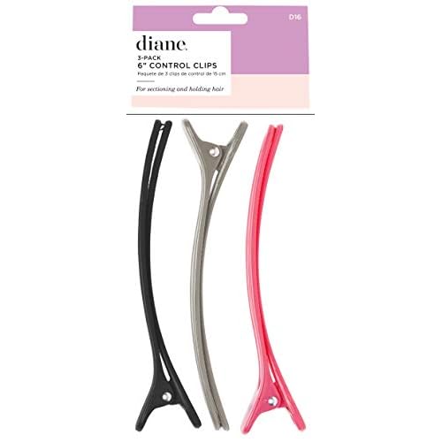 Diane Large Control Clips for Sectioning, Styling, and Securely Holding Hair in Place for All Hair Types