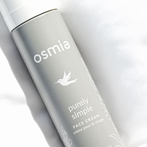 Osmia Skincare - Natural Purely Simple Face Cream For Sensitive + Reactive Skin | Apricot Kernel, Kukui, Rose, Chamomile Oils + Aloe | Clean Beauty For Healthy Skin (1.7 oz | 50 ml) NEW PACKAGING