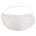 ONLYKXY 50pcs Beard Cover White Nylon Beard Protector Net Protective Beard Covers for Men Food Service Cooking Cleaning Construction Home Kitchen Facial Hair Guards Beard Net