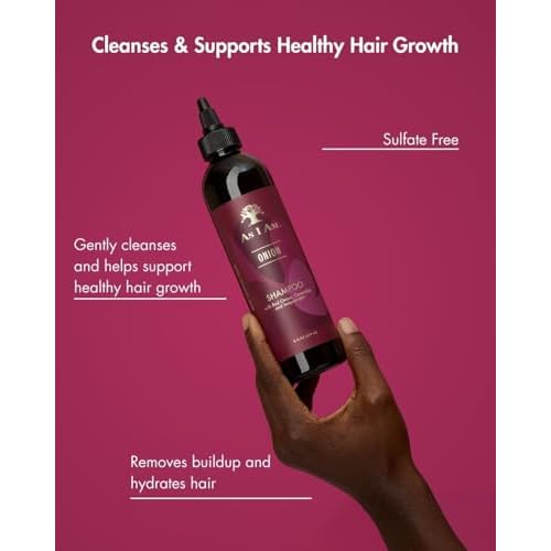 As I Am Onion Shampoo - 8 oz - with Red Onion, Ceramides & Isoquercetin - Helps Support Healthy Hair Growth