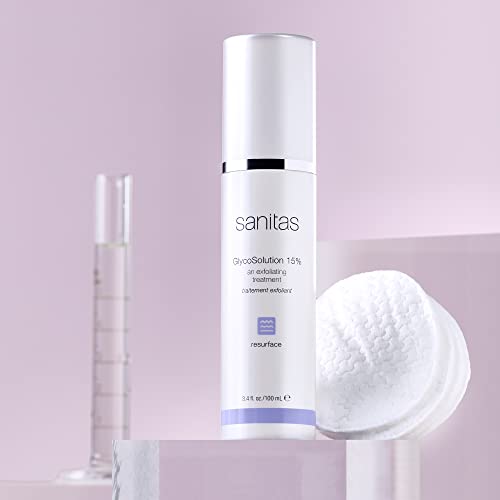 Sanitas Skincare GlycoSolution 15%, Active, Exfoliating Treatment, 3.4 Ounces