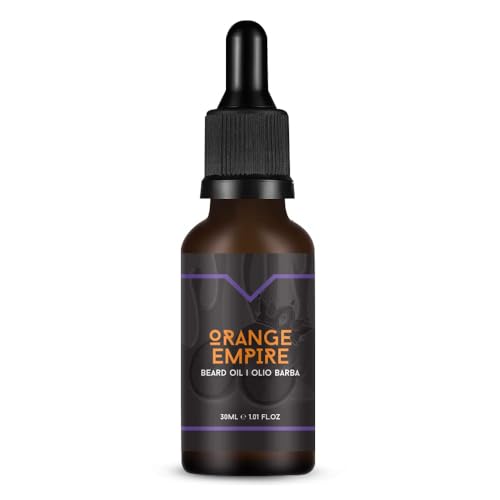 The Goodfellas' smile Empire Orange Beard Care Oil 1?oz ? Zesty Citrus Scent ? Deep Moisture & Shine Enhancer ? Softens, Protects & Tames Frizz ? Lightweight Beard Conditioner Made in Italy