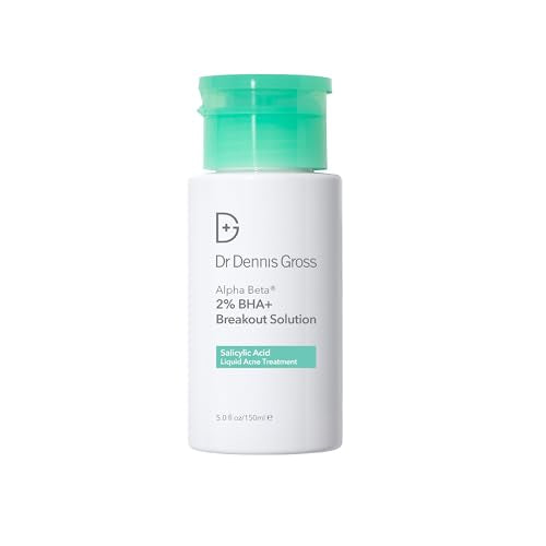 Dr Dennis Gross Alpha Beta¢ç 2% BHA+ Breakout Solution, Minimizes Pores, Clear & Prevent Breakouts, 5 Fl Oz