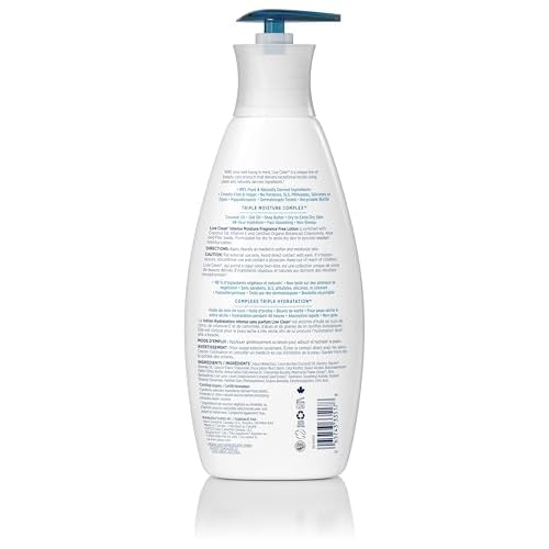Live Clean Intense Moisture Fragrance Free Body Lotion, 18 Fl Oz