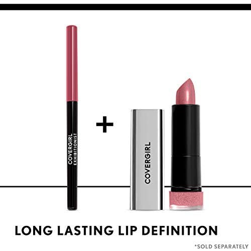 COVERGIRL - Exhibitionist All-Day Lip Liner, Retractable Tip, Easy application, Smudge, Transfer, Mask - Proof, 100% Cruelty-Free (Pack of 5)