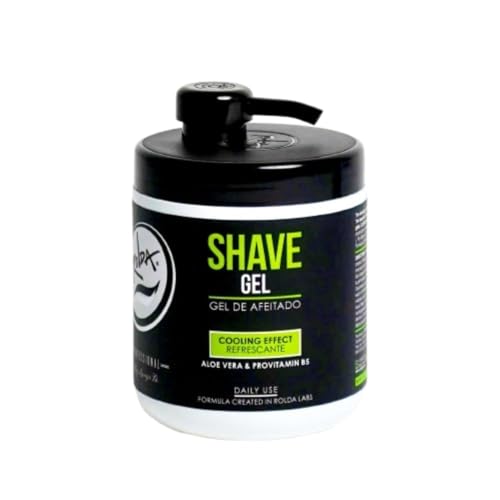 Rolda Refreshing Shave Gel For Sensitive Skin - Clear Non-Foaming Shaving Gel for Men With Aloe Vera, Pro-Vitamin B5 (17.63oz | 500g)