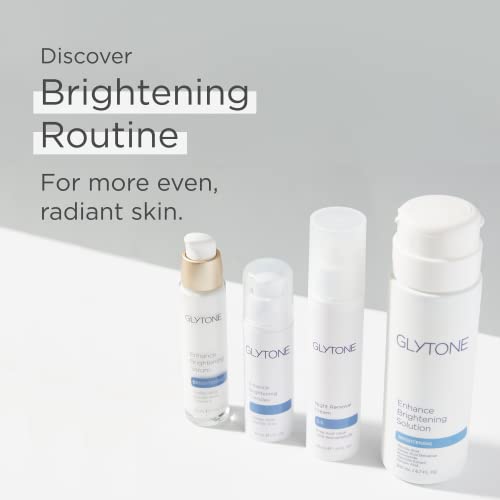 Glytone Enhance Brightening Serum?with Hyaluronic Acid, 1.7 FAV Glycolic Acid 8% Azelaic Acid & Vitamin E?Dark Spot Remover for Face? Pigmentation Treatment? Non-Comedogenic, Hydrating Serum 1 fl.oz.