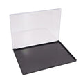 Magnetic Makeup Palette with Clear Top, Empty Eyeshadow Pan Dispensing Storage Box with 40Pcs Adhesive Metal Stickers for DIY Cosmetics Blush Powder(XL Large - 9.25"x6.57")