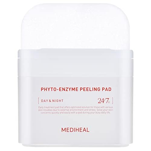 MEDIHEAL Toner Pad Madecassoside for Blemish Care Improve Uneven Skin Tone 100 Pads, Phyto Enzyme for Gentle Exfoliating 90 Pads