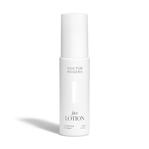 Doctor Rogers Face Lotion. Unscented Moisturizing Lotion for Sensitive Skin. Lightweight Hydration. Moisturize & Strengthen Skin, Fragrance & Paraben Free 1.7 Ounce (50ml)