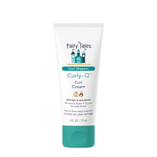 Fairy Tales Curly Q Kids Curl Cream ? Lightweight Curl Cr?me for Curly and Wavy Hair Kids - Paraben, Sulfate, Gluten and Nut Free - 6 oz
