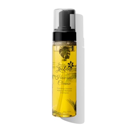 Sweet LeiLani Hawaiian Hydrating Foaming Facial Cleanser, Body Wash, Makeup Remover, Shampoo, Makeup Brush Cleaner | Multi Purpose Cleanser